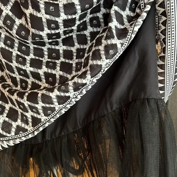 BCBG Max Azria Silk & Tulle Hem Baby Doll Dress - Picture 7 of 7